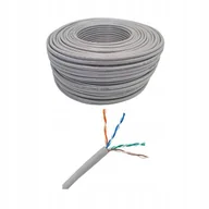 Pozostałe akcesoria sieciowe - Kabel Sieciowy Skrętka Lan Netrack Cat 5E Utp, Szary, 100M , Cca - miniaturka - grafika 1