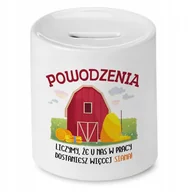 Skarbonki - Skarbonka na Powitanie w Pracy Idealne na Prezent z Nadrukiem ze Zdjęciem + Opakowanie na prezent (wzór 01) - miniaturka - grafika 1
