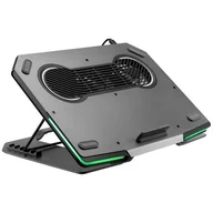 Podkładki chłodzące pod laptopa - Mozos LS5-RGB PODKŁADKA CHŁODZĄCA RGB DO LAPTOPA - miniaturka - grafika 1