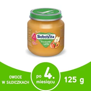 Nutricia Polska BOBOVITA Brzoskwinia jabłko po 4 m-cu 125 g 5176951 - Desery dla dzieci - miniaturka - grafika 2