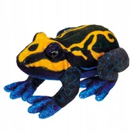 Lalki dla dziewczynek - PLUSZAK MASKOTKA ŻABA POMARAŃCZOWO-CZARNA 13 CM 3384 NN - miniaturka - grafika 1