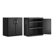 Skrzynie ogrodowe - KETER Szafa Detroit Low XL czarna 969510) - miniaturka - grafika 1