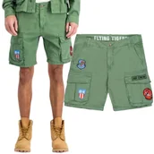 Odzież taktyczna i umundurowanie - Spodenki Alpha Industries Combat Short 156254 432 - Vintage Green  29 - miniaturka - grafika 1
