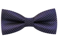 Krawaty i muchy męskie - Granatowa mucha C6 - miniaturka - grafika 1