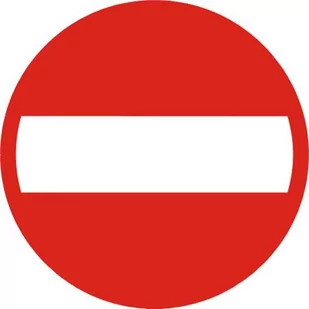 Znak drogowy zakazu B-2 Zakaz wjazdu - Wyposażenie miejsc publicznych - miniaturka - grafika 1