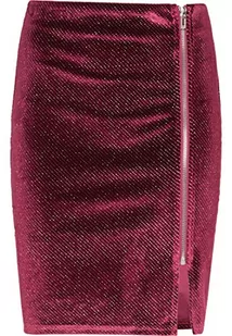 swirlie Damska spódnica aksamitna 77134308, bordowa, XL, bordowy, XL - Spódnice - miniaturka - grafika 1