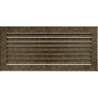 Akcesoria kominkowe - Kratki.pl KRATKA KOMINKOWA FRESH CZARNO-ZŁOTA 170X370 MM 37CZ/FRESH - miniaturka - grafika 1