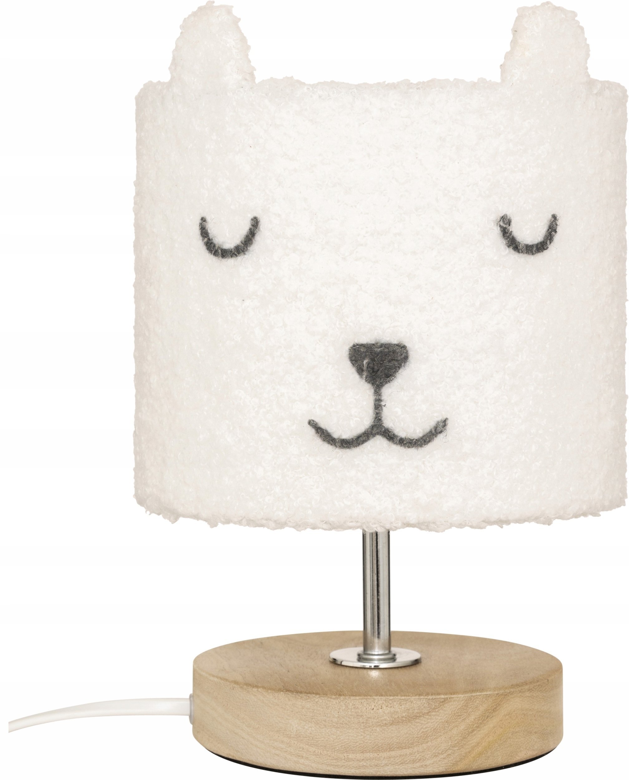 Atmosphera Lampka nocna dla dzieci TOXEY, miś z uszkami, Ø 15 cm