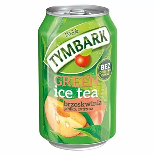 Green Ice Tea brzoskwinia bez dodatku cukru Tymbark 330ml - Soki i napoje niegazowane - miniaturka - grafika 1