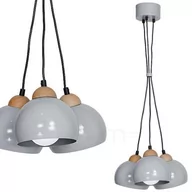 Lampy sufitowe - Milagro LAMPA wisząca MONTANA 810 metalowa OPRAWA skandynawska ZWIS kule balls szare 810 - miniaturka - grafika 1