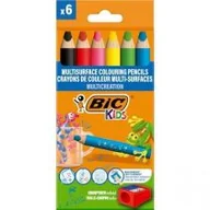 Przybory szkolne - Kredki ołówkowe + temperówka 6+1szt BIC Kids - miniaturka - grafika 1