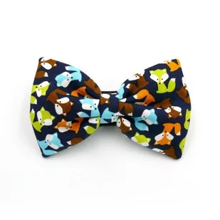 Muszka dla psa, mucha ozdoba prezent dla pupila Foxy Dark Blue - Ubranka dla psów - miniaturka - grafika 1