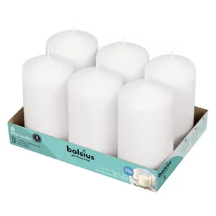 Świece Pieńkowe Bolsius 150/78Mm Białe 6 Sztuk - Świece - miniaturka - grafika 1
