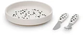 Zestawy naczyń dla dzieci - Elodie Details - Zestaw silikonowy - talerzyk i sztućce - Dalmatian Dots Przykładowa dodatkowa nazwa - miniaturka - grafika 1