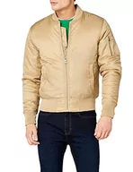 Kurtki męskie - Urban Classics Męska kurtka Basic Bomber Jacket kurtka bomberka, kurtka lotnicza z naszytą kieszenią i zamkiem błyskawicznym na ramieniu, w wielu kolorach, rozmiary S-5XL - miniaturka - grafika 1