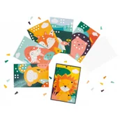 Układanki dla dzieci - Układanka drewniana mozaika Zwierzątka 3+ Janod - miniaturka - grafika 1