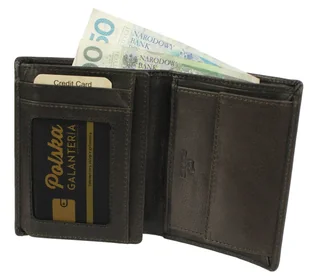 Portfel Męski Skórzany EL FORREST Skóra Bydlęca Duży Pionowy Bez Zapięcia Jedno Skrzydełko RFID 861 R 19 13,5 x 10 x 2,5 cm - Portfele - miniaturka - grafika 6