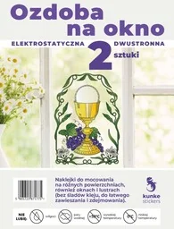 Ozdoba na okno elektrostatyczna 2szt - Kunke - Pamiątka Pierwszej Komunii Świętej - miniaturka - grafika 2