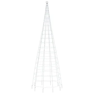 Choinka z lampek, na maszt, 550 zimnych białych LED, 300 cm Lumarko! - Oświetlenie świąteczne - miniaturka - grafika 5