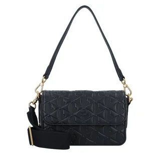 Lacoste Maheki Torba na ramię Skórzany 21 cm czarny - Torebki damskie - miniaturka - grafika 1