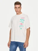 Koszulki męskie - Replay T-Shirt MMG334.000.23454 Biały Oversize - REPLAY - miniaturka - grafika 1