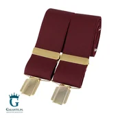 Dodatki do ubrań - Szelki do spodni Burgund BR-011 - miniaturka - grafika 1