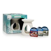 Świece - Bright Lights - Zestaw 3 Wosków wraz z Kominkiem - Twinkling Lights - Cristmas Eve - Silver Sage & Pine - miniaturka - grafika 1