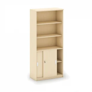 B2B Partner Szafa przesuwna Mirelli A+, 800x400x1800 mm, brzoza CF-CB201 CD060 - Szafy biurowe - miniaturka - grafika 1