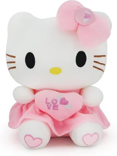 MASKOTKA HELLO KITTY LOVE 25CM PIĘKNY PLUSZOWY MIŚ SERDUSZKO WALENTYNKI - Maskotki i pluszaki - miniaturka - grafika 1