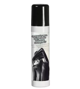Guirca Spray koloryzujący "Deluxe", czarny, GUIRCA, 75 ml GU17124 - Dodatki do strojów karnawałowych - miniaturka - grafika 1
