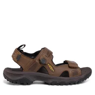 Sandały męskie - Sandały Keen Targhee III Open Toe Sandal 1022423 Brązowy - miniaturka - grafika 1