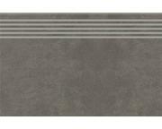 Płytki ceramiczne - Gres szkliwiony stopnica ARES grey mat 29,8x59,8 gat. I* - miniaturka - grafika 1