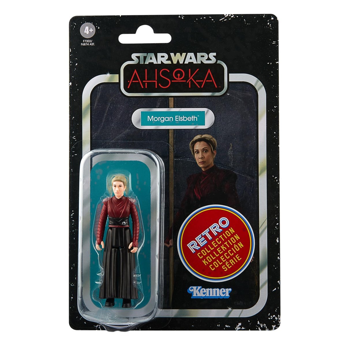 Sw Retro MelbaStar Wars - Kolekcja Retro - Figurka Morgana Elsbetha - Gwiezdne Wojny: Ahsoka - figurki akcji 9,5 cm