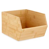 Przyborniki na biurko - Organizer bambusowy, 25 x 20,1 x 15,1 cm - miniaturka - grafika 1