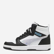 Buty dla chłopców - Trzewiki młodzieżowe chłopięce Puma Rebound V6 Mid Space Belle Jr 40276802 39 (6UK) Czarne (4069156700727). Botki i trzewiki chłopięce - miniaturka - grafika 1