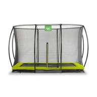Trampoliny - Exit Trampolina naziemna Silhouette 214x305cm z siatką zabezpieczającą zielona - miniaturka - grafika 1