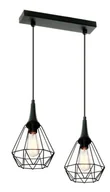 Lampy sufitowe - Lampex Designerska Lampa Wisząca Lofta 2 L 896/2L - miniaturka - grafika 1