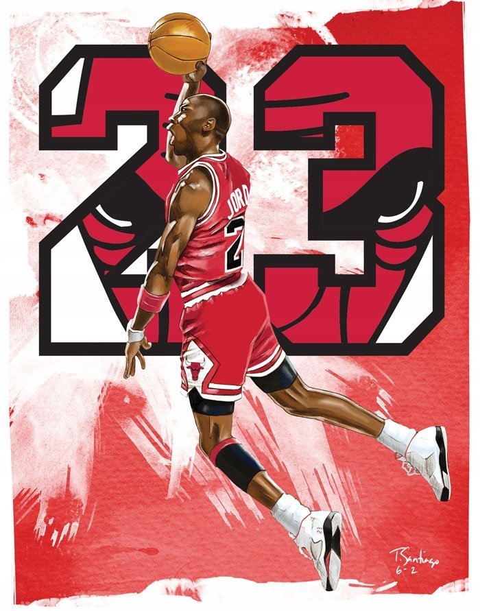 PODKŁADKA POD MYSZ Nadruk 22x18 cm Michael Jordan Chicago Bulls Prezent