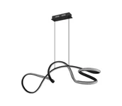 Lampy sufitowe - Globo 67341S - LED Żyrandol na lince SWIRL LED/40W/230V czarny - miniaturka - grafika 1