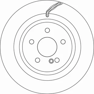 Tarcza hamulcowa TRW DF6826S - Tarcze hamulcowe - miniaturka - grafika 1