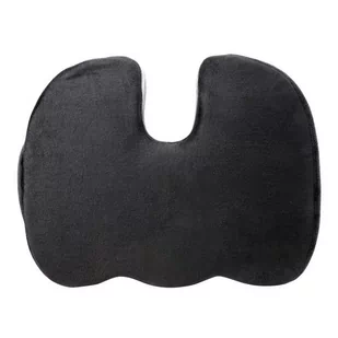 Ortopedyczna poduszka, plastikowa końcówka odporna na nacisk, ergonomiczna, czarny, pianka z efektem pamięci, Powerton - Podnóżki, podpórki, podkładki - miniaturka - grafika 3