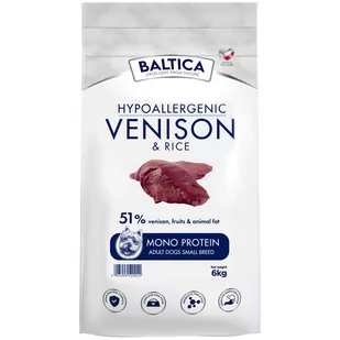 Baltica Adult Venison Rice S 6 kg - Sucha karma dla psów - miniaturka - grafika 1