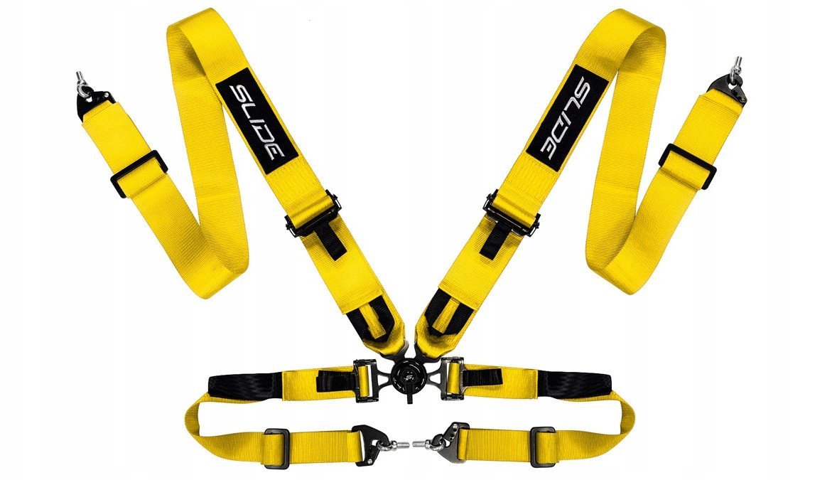 Pasy sportowe Slide V2 Quick Żółte 4P 3