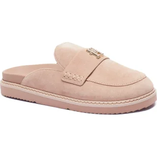 Tommy Hilfiger Skórzane mule - Klapki i japonki damskie - miniaturka - grafika 1