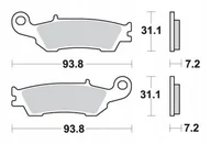 Klocki hamulcowe - Sbs Klocki Hamulcowe Kh450 Off-road Racing Sinter Kolor Złoty - miniaturka - grafika 1