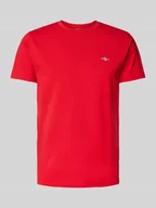Koszulki męskie - T-shirt o kroju slim fit z wyhaftowanym logo - miniaturka - grafika 1
