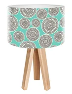 Lampy stojące - Macodesign Lampa biurkowa Aria w turkusie mini-foto-125, 60 W - miniaturka - grafika 1