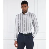 Koszule męskie - Tommy Hilfiger Lniana koszula TRIPLE STRIPE | Regular Fit - miniaturka - grafika 1