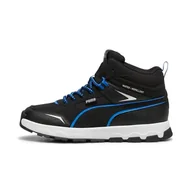 Buty dla chłopców - PUMA Unisex Evolve Trail Jr Sneaker, Puma Czarny hiperłącze niebieski, 5 UK - miniaturka - grafika 1