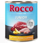 Mokra karma dla psów - Korzystny pakiet Rocco Junior, 12 x 800 g - Wołowina i kurczak z ziemniakami - miniaturka - grafika 1